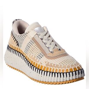 Chloe Nama Woven Platform Sneakers
